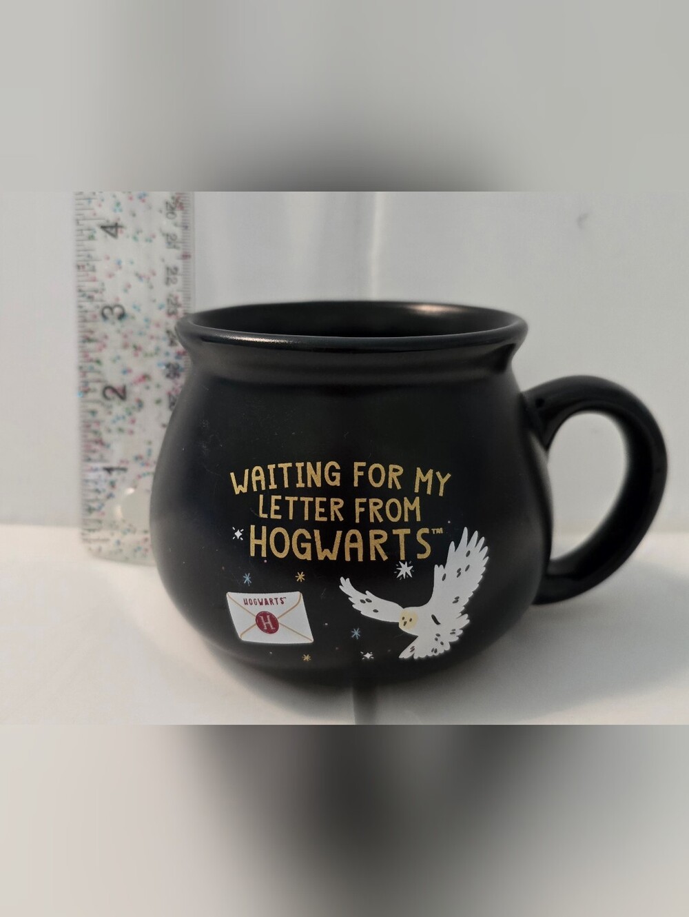 Harry Potter Waiting For My Letter From Hogwarts Black Mug 4" Modern Gourmet